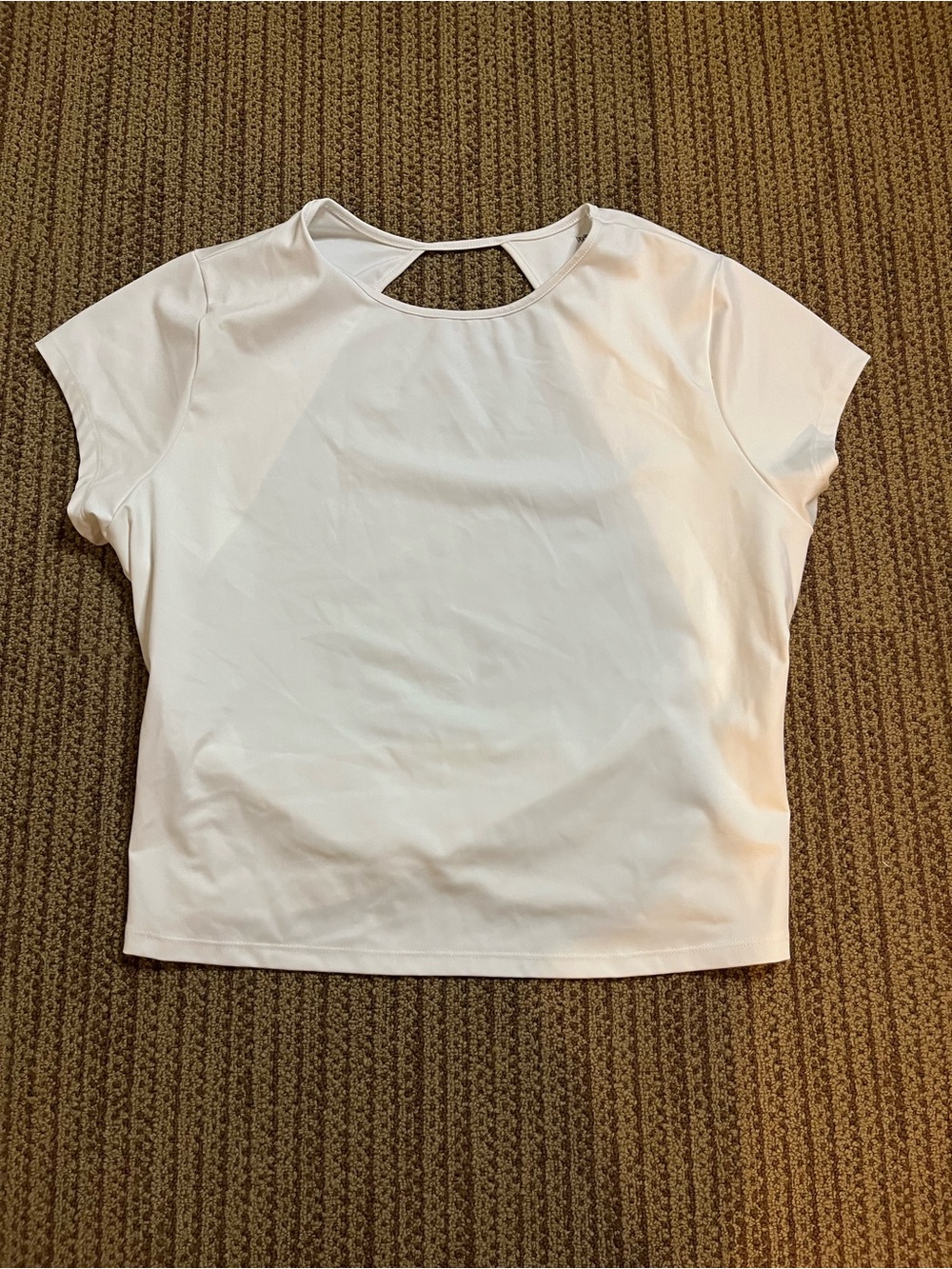 wild fable White Short Sleeve Keyhole Tee